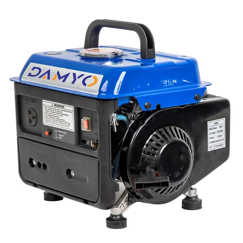 New design Silent Portable Power 650w 2.0HP Mini Engine Gasoline  Generator