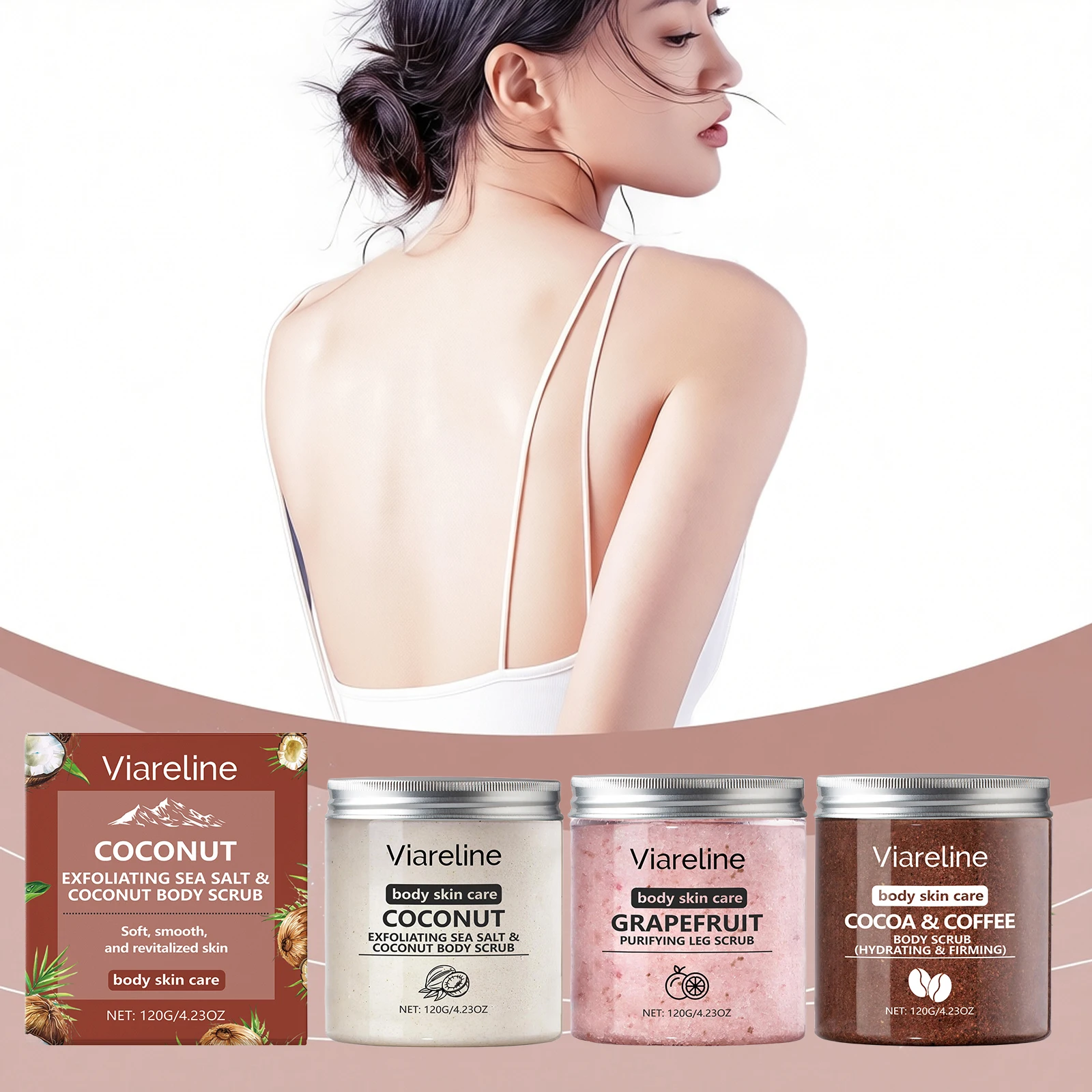 Body Exfoliating Scrub Deep Cleansing Moisturize The Skin Hydration Nourishes Brightens Removes Dead Skin Makes The Skin Smooth