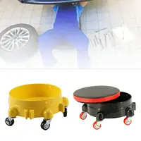 Cubo de lavado de coches Dolly, ruedas giratorias de alta resistencia, cubo de lavado con ruedas, carrito de cubo rodante para lavado de coches y dolor