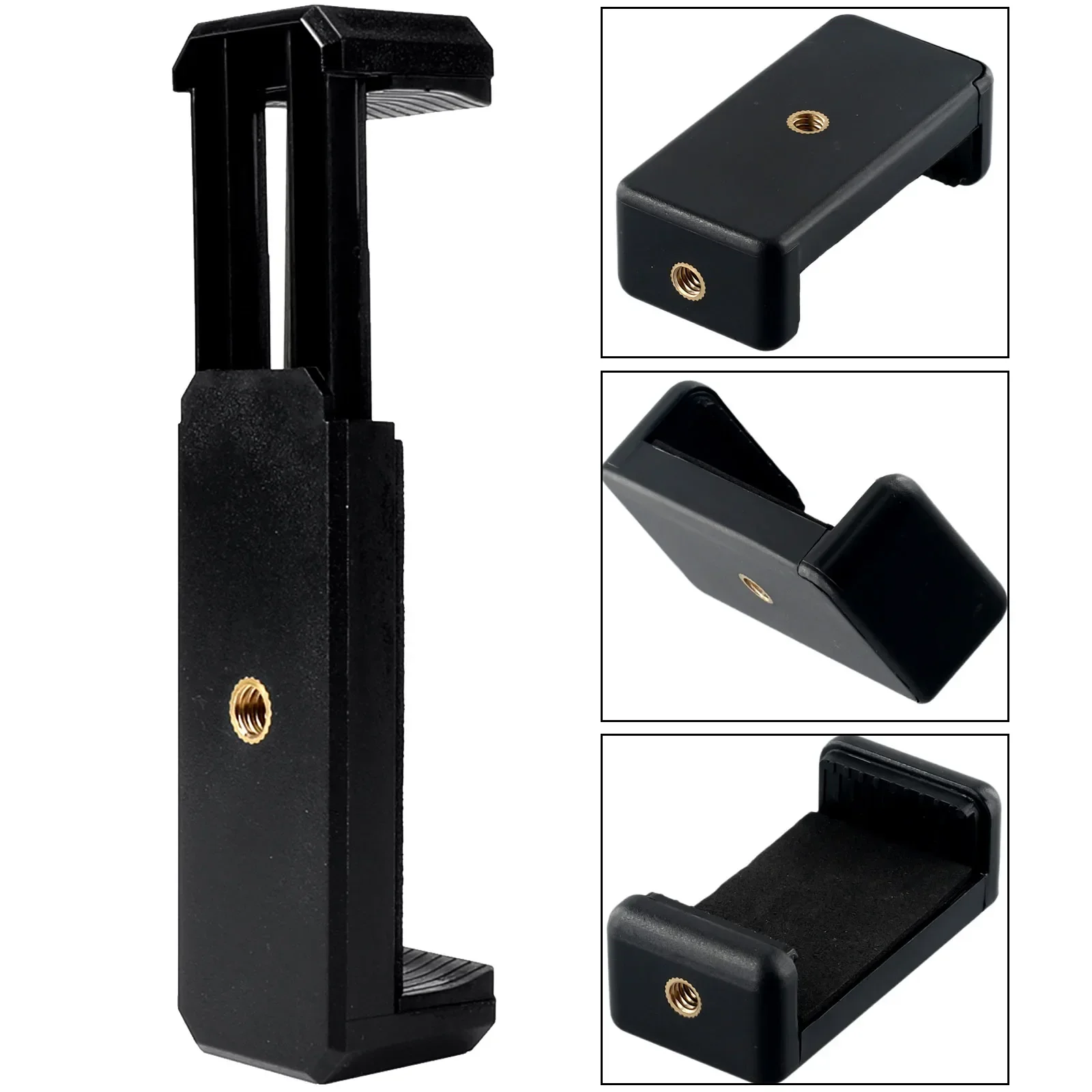 Two-Hole Mobile Phone Tripod Clip Adapter General For Tripod Monopod Holder Clamp Bracket Stand Holder Mount Clip