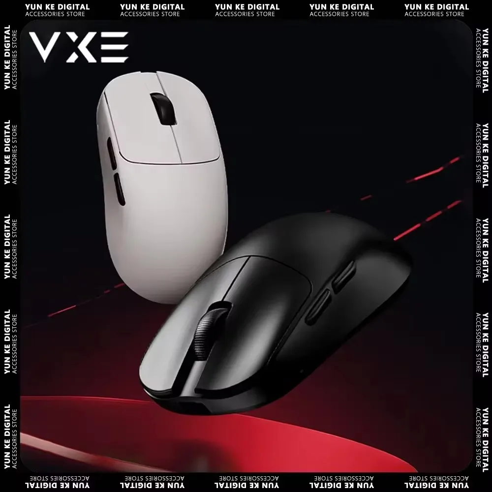 vgn vxe mad r major mouse sem fio paw3950 sensor 8k fps mouse para jogos baixa latencia 36g peso leve personalizar acessorios para jogos 01