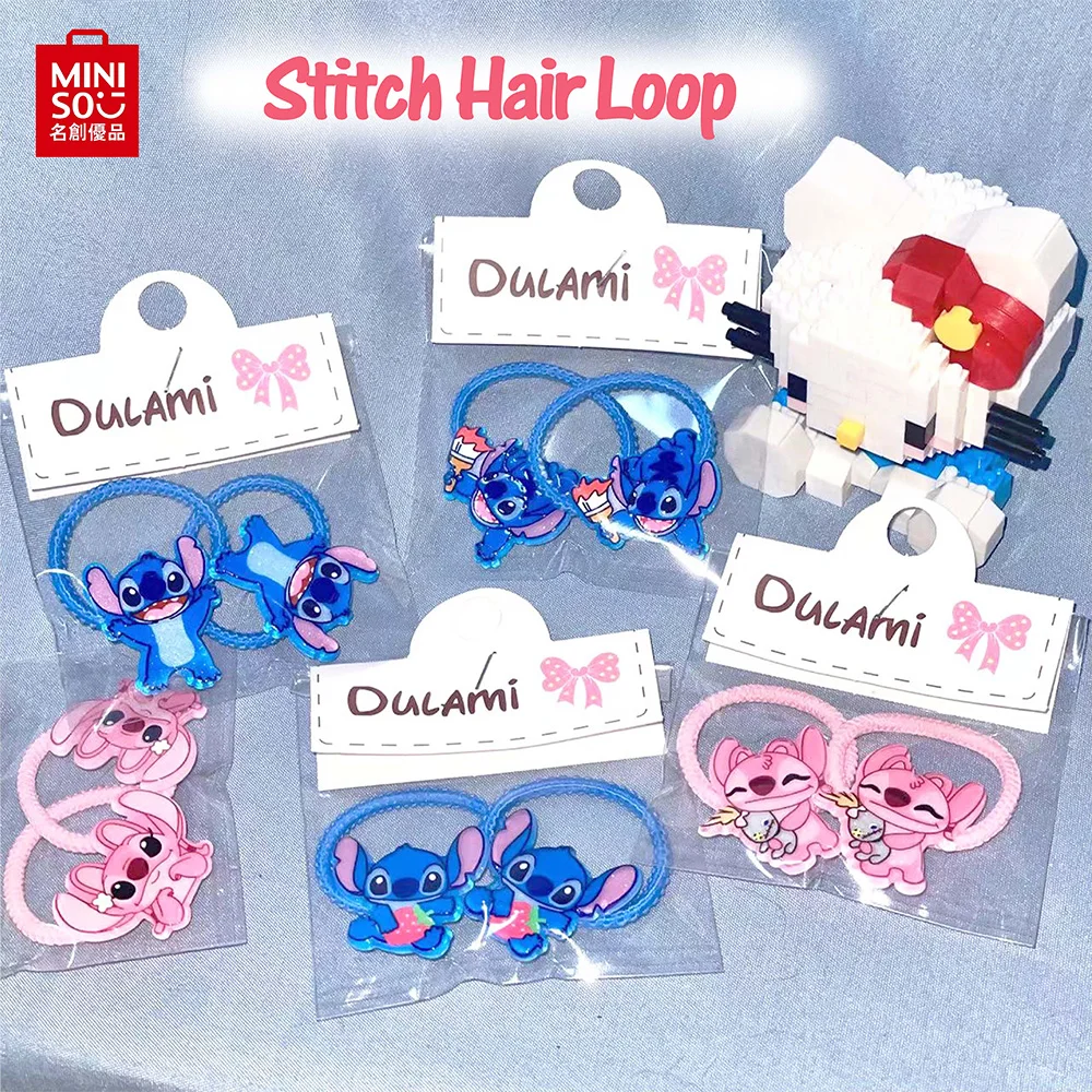 

Disney Cute Stitch Cartoon Rubber Band Women and Children's Acrylic Hair Circles Don't Hurt Hair Kids Headwear Children's Gifts