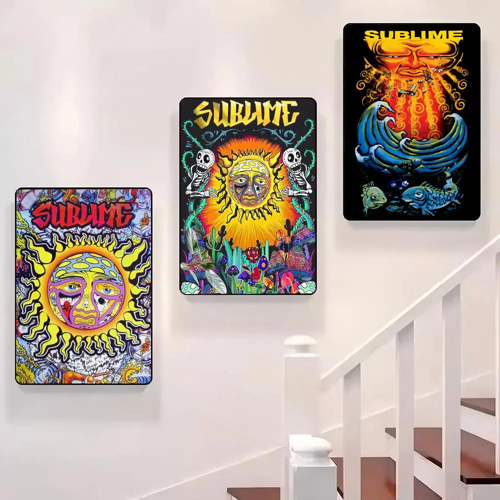

Classic Ska Punk Band S-Sublime Poster Sticky Wall Waterproof Home Living Room Bedroom Bar Aesthetic Decoration Perfect Gift