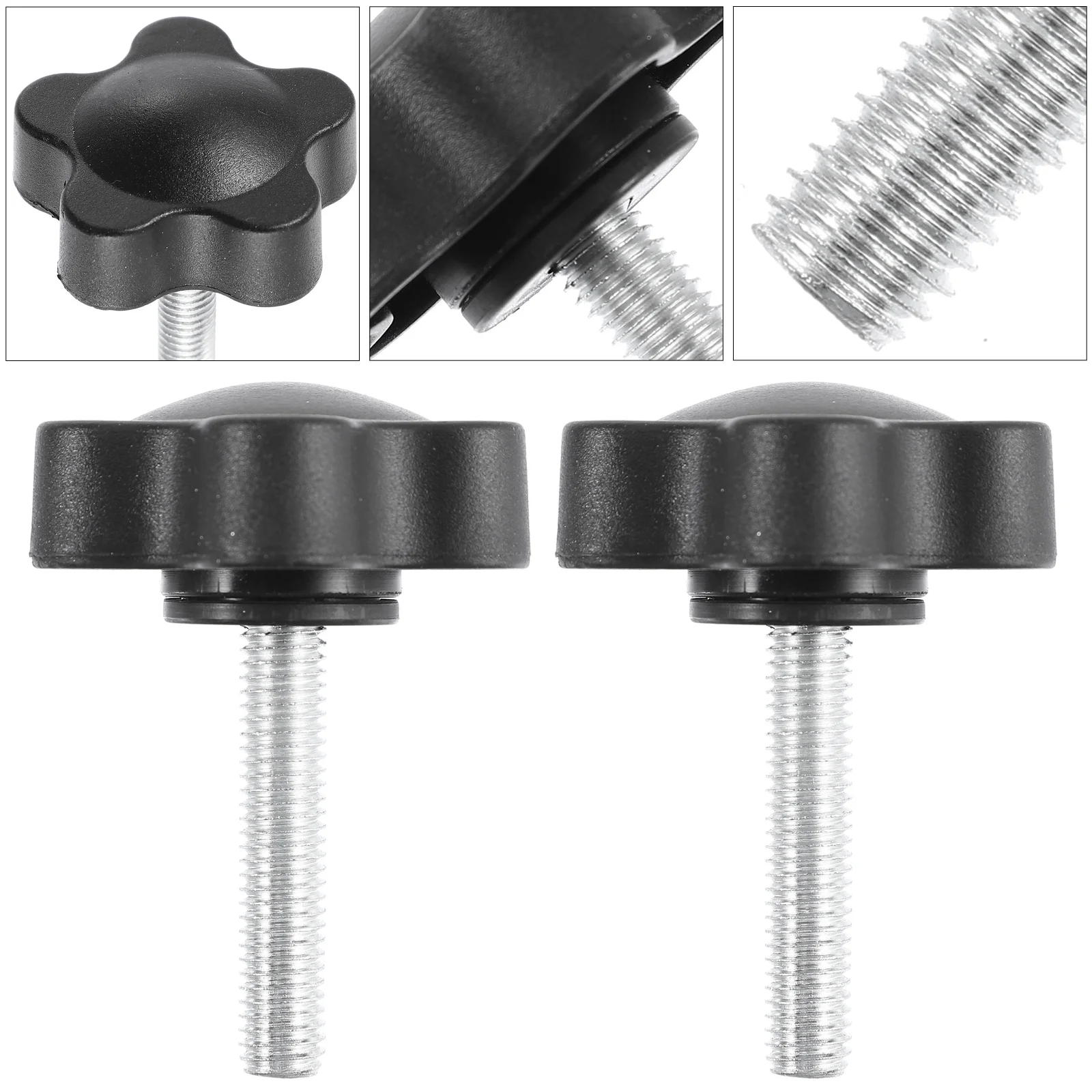 

15Pcs Manual Screws Screw on Knob Design Easy Install Anti Rust Wear Resistant for Woodworking Fixtures Furniture Repair