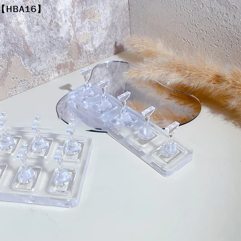 maveraHBA16 Deel1 ensemble affichage d'ongles Non magnétique présentoir d'ongles support de conseils support de pratique d'ongle outils de support de manucure à faire soi-même