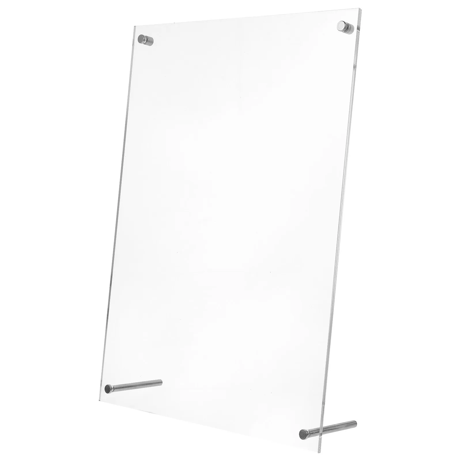 A4 Size Clear Acrylic Photo Frame Desktop Display Stand for Certificates Diplomas Posters Business Licenses Awards Office Home