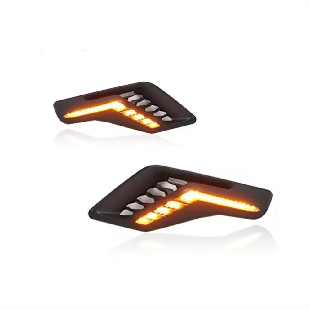 Front Side Fender Marker For Ford F-150 Raptor 2022 2023 LED Daytime Running Light Flowing Turning Light Signal Lamp