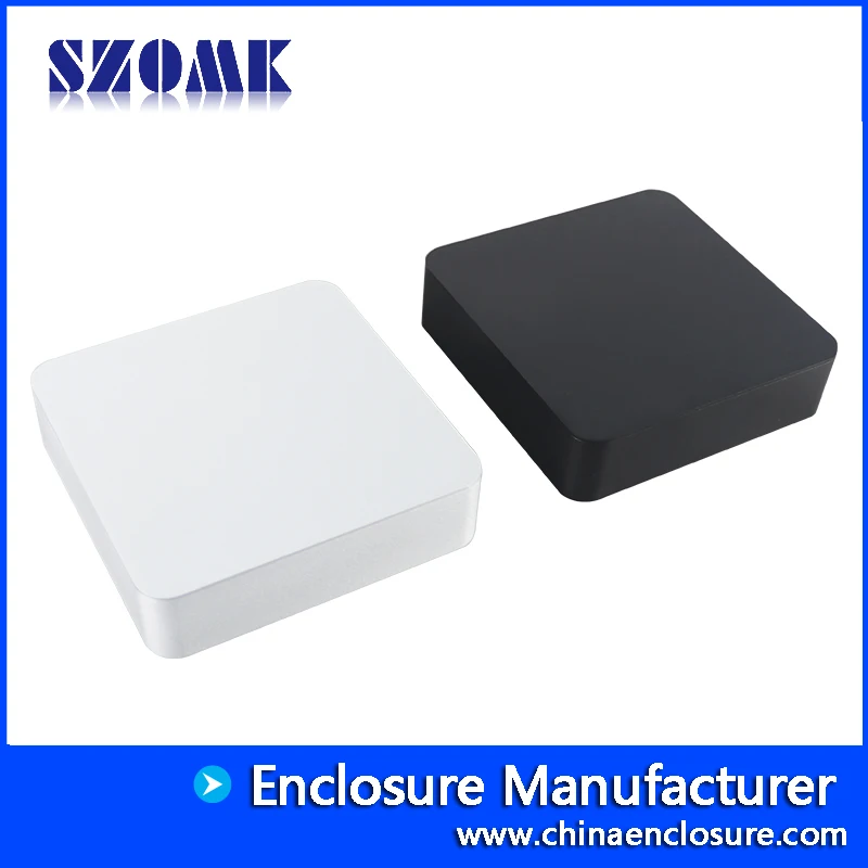 SZOMK AK-C-C81 145*145*37mm Factory Custom Extrusion Network Metal Aluminum Mini Computer Enclosures Case