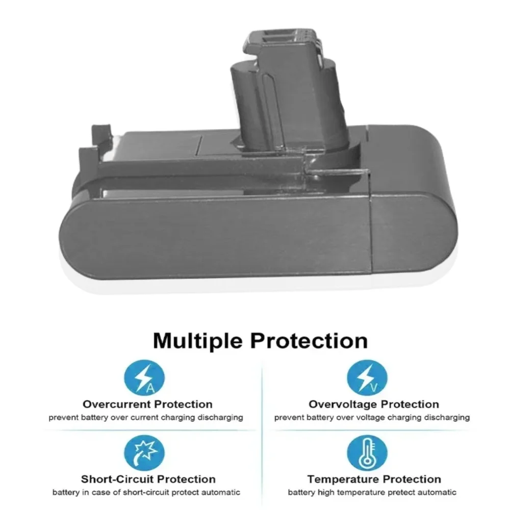 Für Dyson 22,2 v 4800mah Typ eine Li-Ionen-Vakuum batterie dc35 dc45 dc31 dc34 dc44 dc31 Tier dc35 Tier