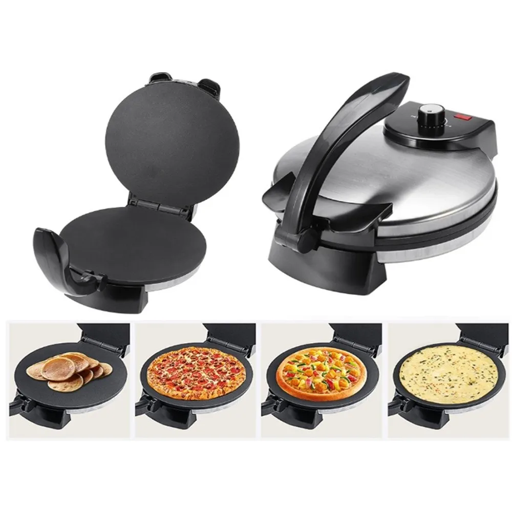 Non Stick Electric Crepe Maker Easy Cleaning Heating Quickly Tortilla Quesadilla Machine Large Heating Surface