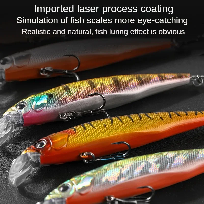 1PC Minnow Fishing Lure 85mm 110mm Floating Hard Bait Wobbler Jig Bait Crankbait Carp Striped Bass Pesca Fishing Tackle SwimBait