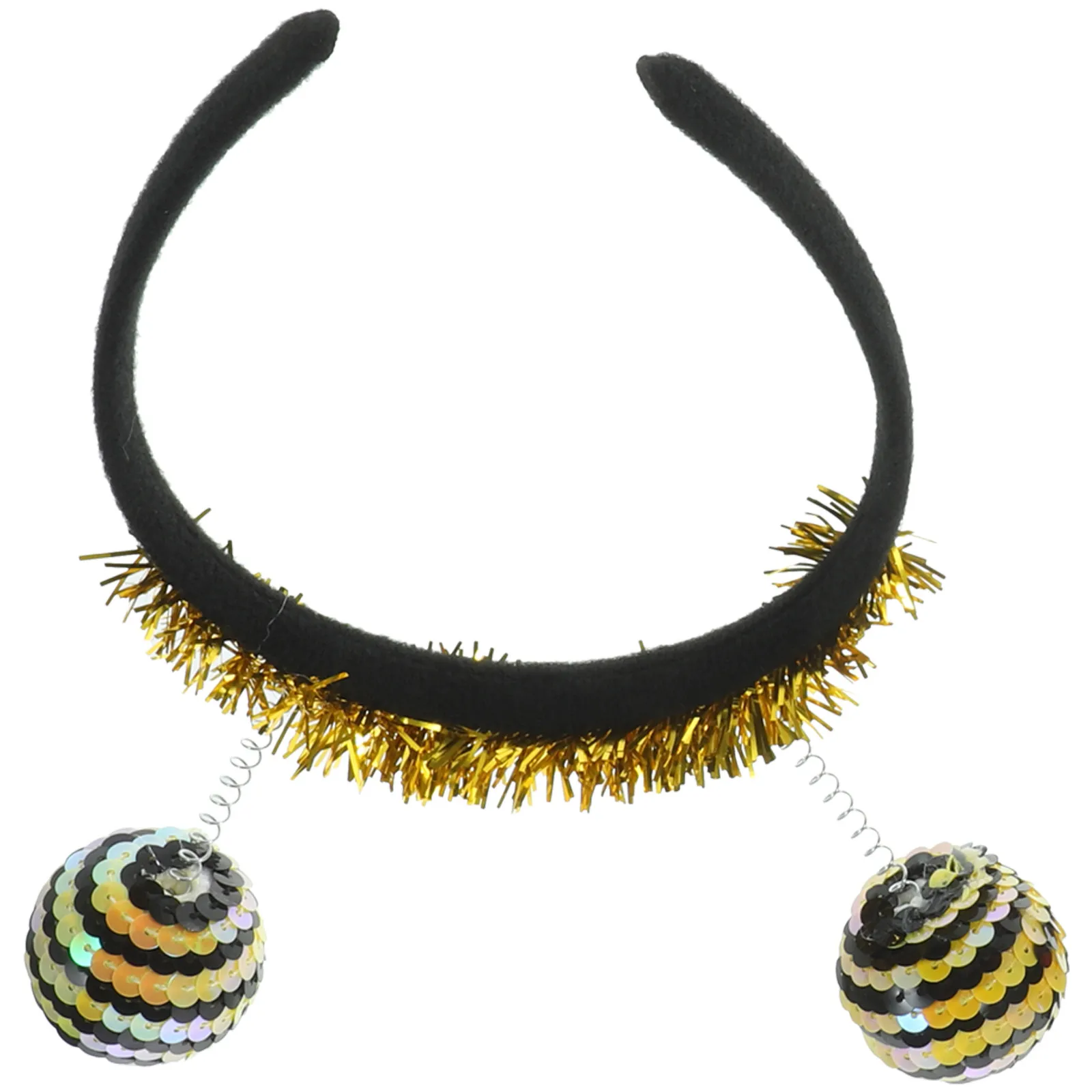 Halloween Headband Adults Insect Pattern Sparkly Sequin Spring Style Party Headdress Festival Photo Prop Carnival Hair Band