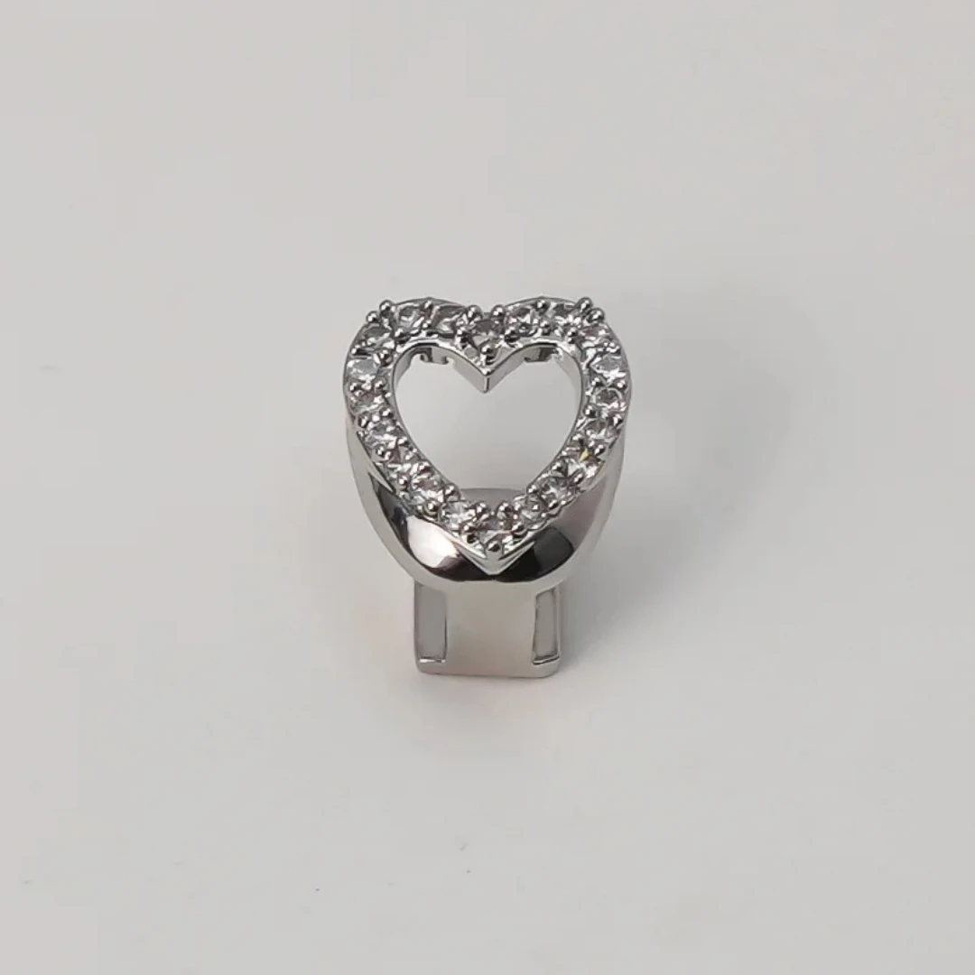 2er-Set Hip-Hop-Zirkonia-Hohlherz-Zahnschmuck mit elegantem vertikalem Zirkonia-Stab, Zahnkappen für Damen und Herren, Schmuckgeschenk – Detail 10