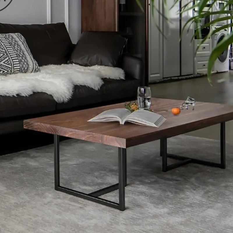 

Cool Neutral Coffee Table Metal Legs Rectangle Mid Century Minimalist Coffee Table Modern Classic Coffee Table Home Furniture