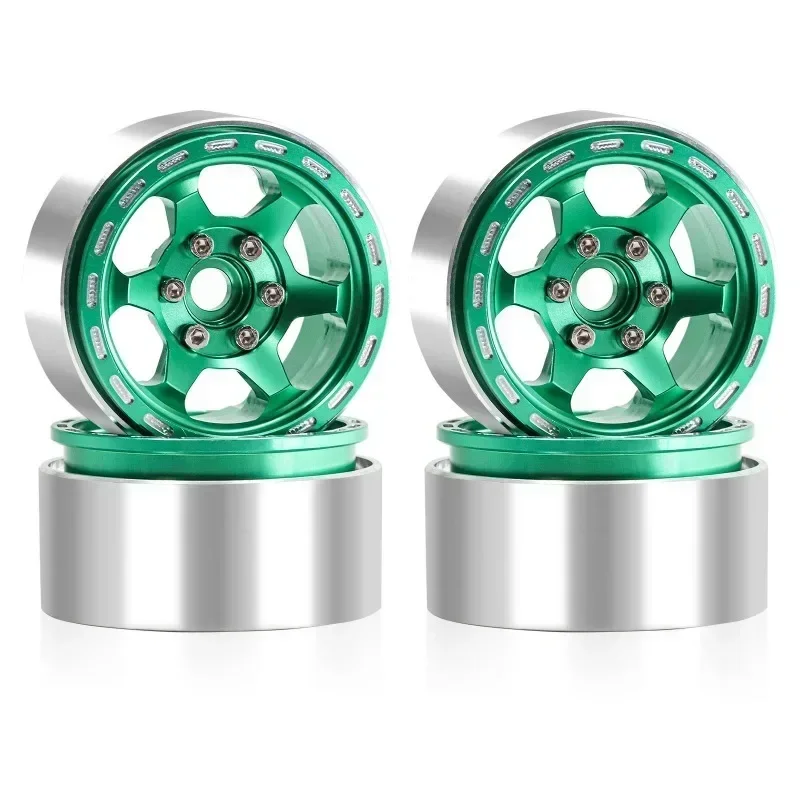 4 pièces RC voiture Duty 1.9 "lame Beadlock jante de roue moyeu pour 1/10 RC chenille axiale SCX10 Trxs TRX4 RC4WD D90 Redcat Gen