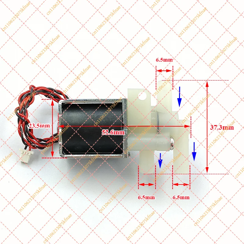 CNV6-3H DC 12V 3W 2 Position 3 Way Mini Solenoid Valve Air Water Flow Control Electromagnetic Valve For Robot Sweeper Parts