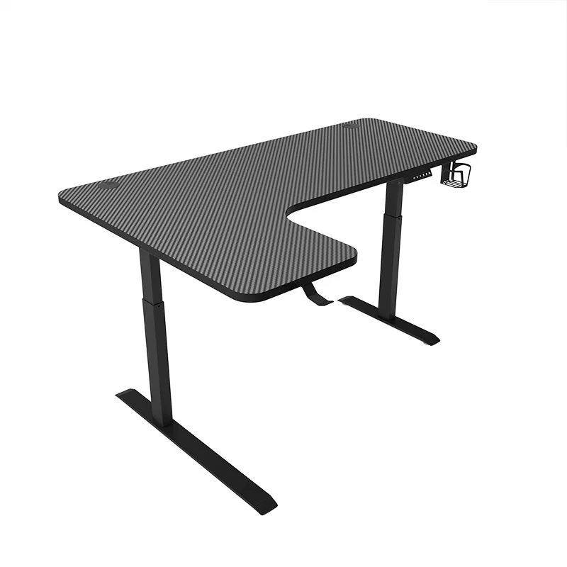 Интеллектуальный электрический подъемный стол, эргономичный офисный бытовой компьютерный стол, L-образный угловой подъемник