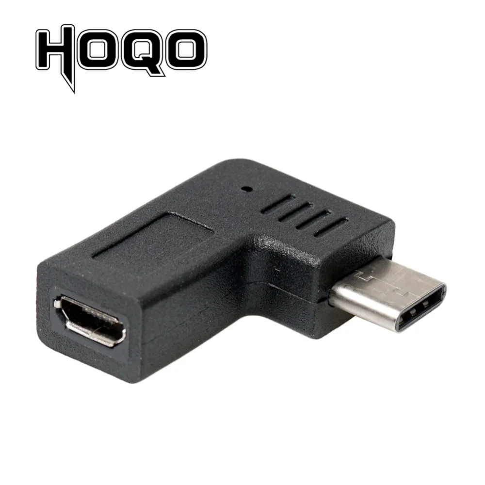 Left Right Angle Micro Usb To Type-c Female to Microusb Male 90 Degree Type C Charge data Adapter Micro USB USBC Convertor