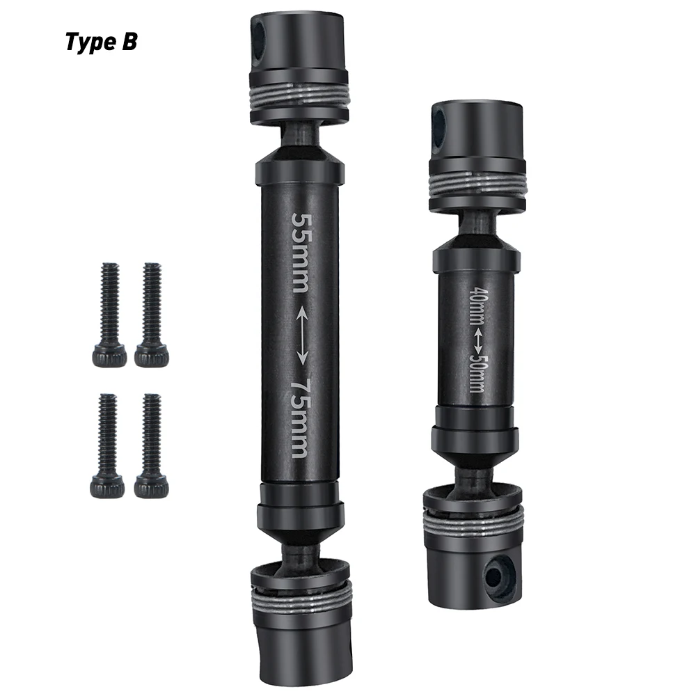 Eixo de transmissão YEAHRUN-aço, junta CVD para TRX-4M, Bronco Defender, 1:18 RC Crawler, peças de atualização do modelo do carro, 1 par