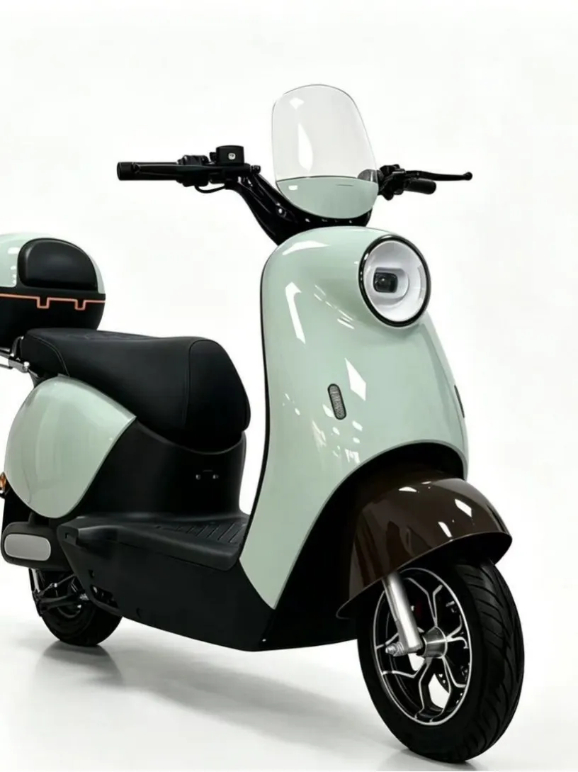 New double electric bicycle, adult manned electric vehicle, long seat cushion comfortable lithium battery power car city