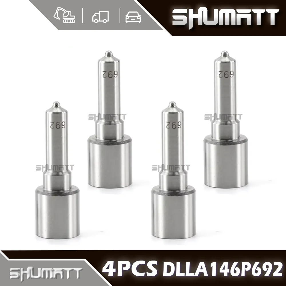 

Новый 4 шт. DLLA146P692 форсунка дизельного топлива для дизельного топлива с диафрагмой форсунки дизельного топлива 5*0,185 Китай сделано новый