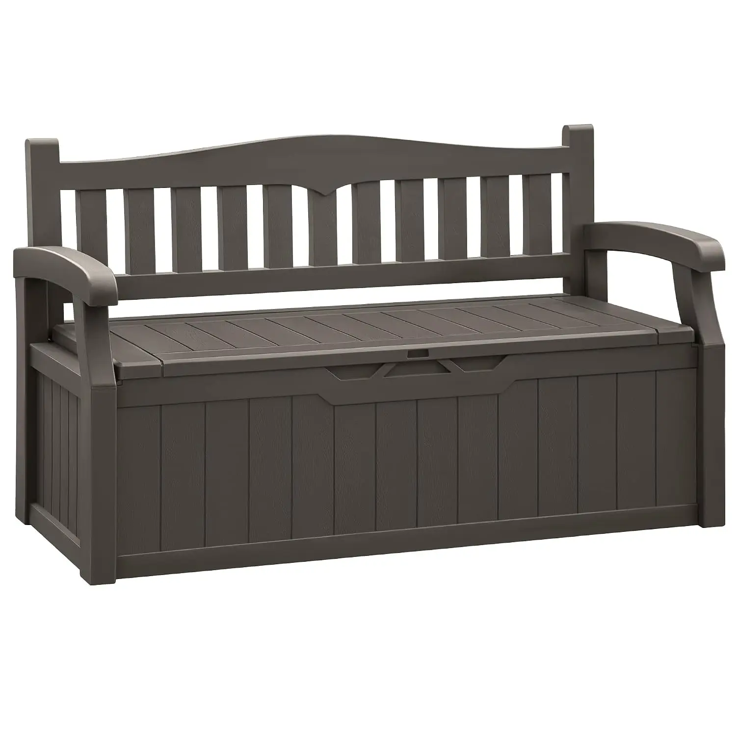 80 Gallon Storage Bench, Deck Box with Seat Waterproof All-Weather