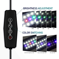 Fish Tank Light Full LED Aquarium Lamp Coral Plant Lighting Aluminum Timer High Brightness Saltwater Marine Pet