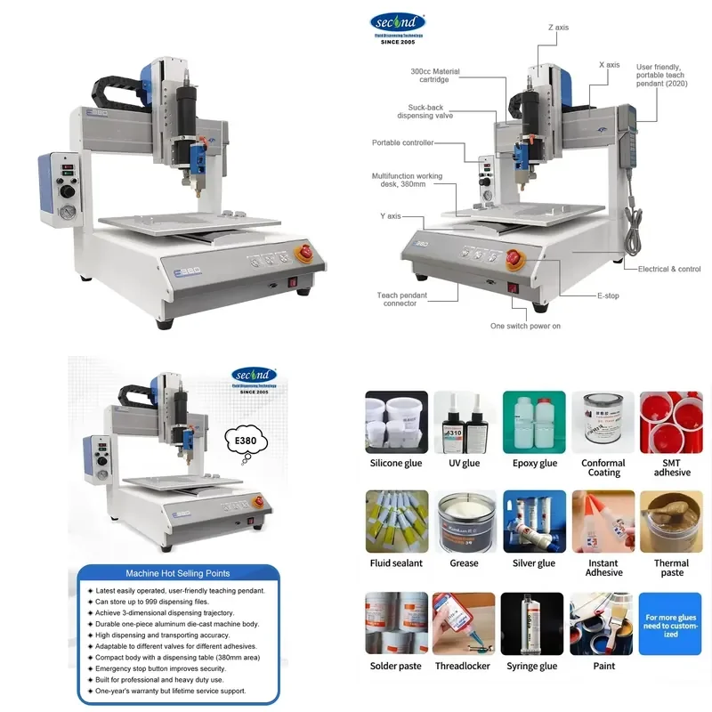 AP01 3 Axis Desktop CNC Automatic Glue Dispenser for Solder Paste Liquid Silicone UV Epoxy Resin Hot Melt Adhesive Dispensing