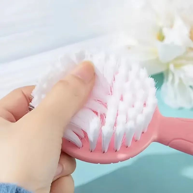 2Pcs/Set Cute Kids Baby Small Hair Brush and Comb Set for Newborns & Toddlers Baby Brush Soft Bristles Baby Hair Care Gift
