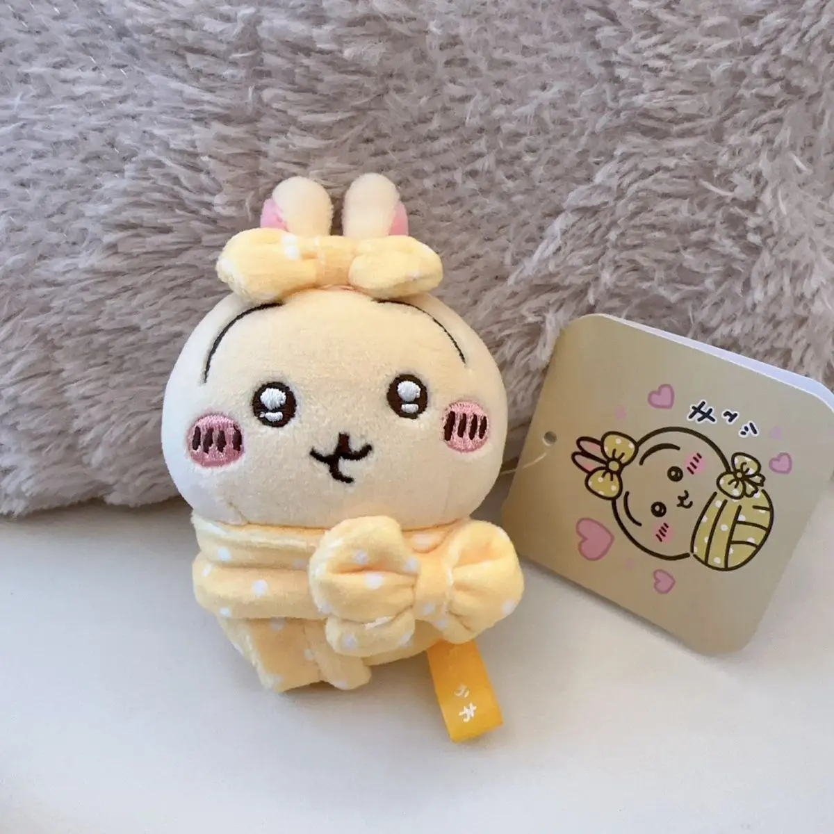 New Super Cute Cartoon Doll Chiikawa Swaddle Doll Shaped Plush Toy Student Backpack Cute Doll Decoration Accessories
