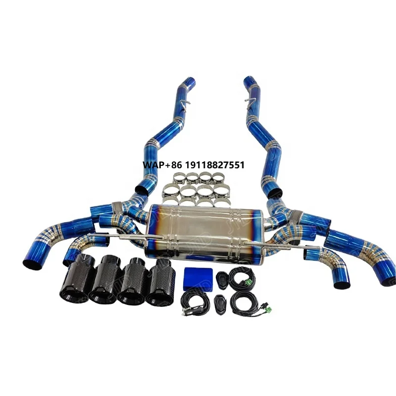

JTLD Titanium Rear Exhaust for M Series F90 M5 S63 4.4t Valved Exhaust Electric Exhaust Muffler Pipes