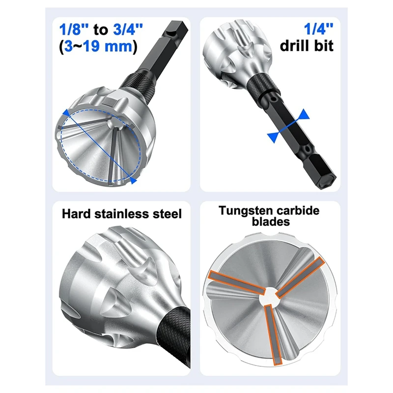 Deburring External Chamfer Tool For Metal And Resin, 3D Printer Tools, Copper Pipe Deburring Tool PVC Deburring Tool