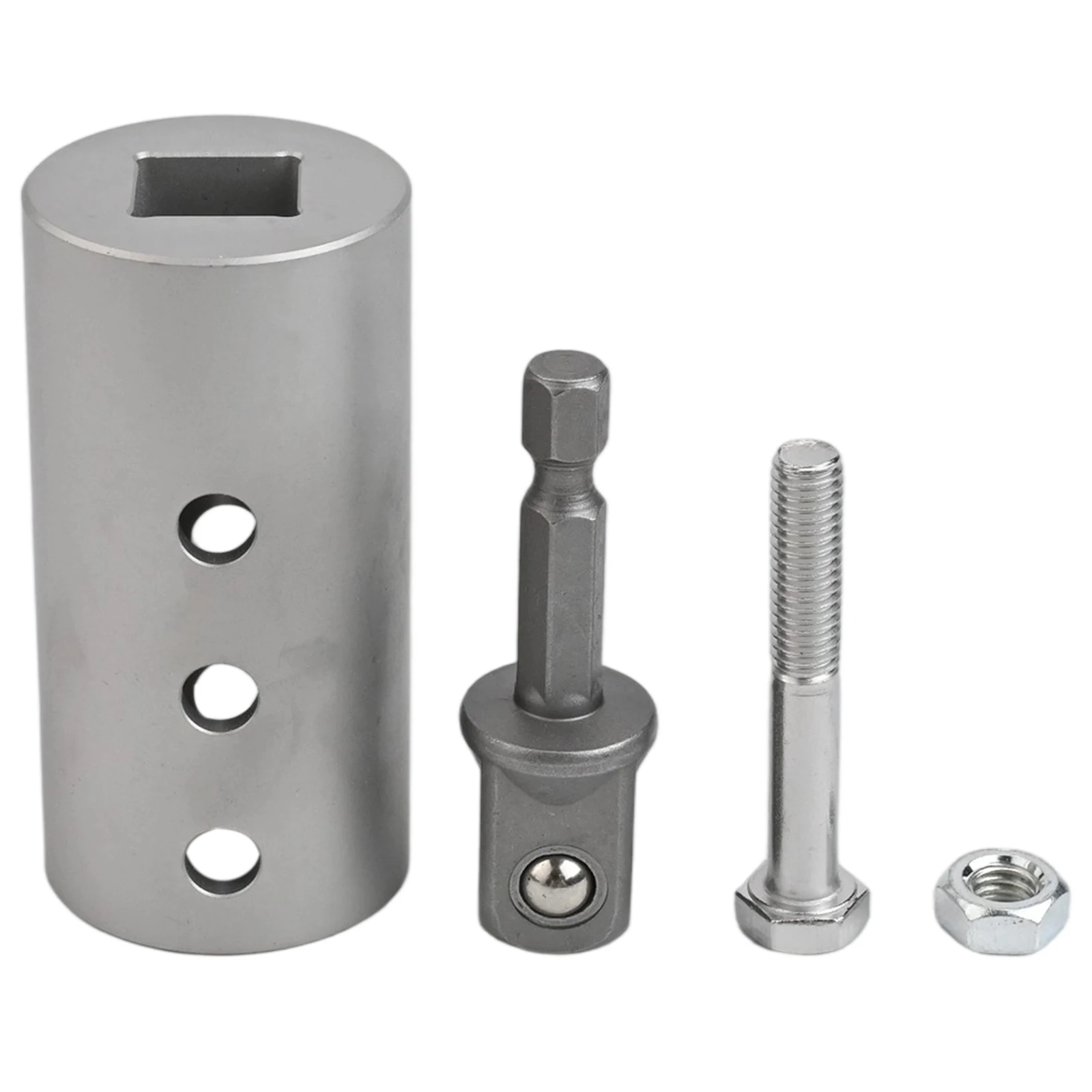 

Electric Drill Accessory 1 2 Inch Stainless Steel Adapter High-Grade Material Secure Connection Adapter Wear Resistant Design
