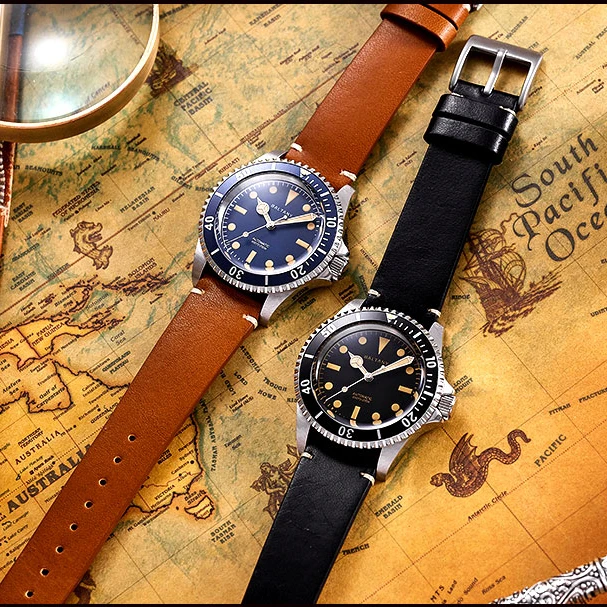 Baltany Men Automatic Watch 39MM Water Ghost Mechanical Wristwatch Military Sapphire Diving 20Bar Waterproof C3 Luminous NH38