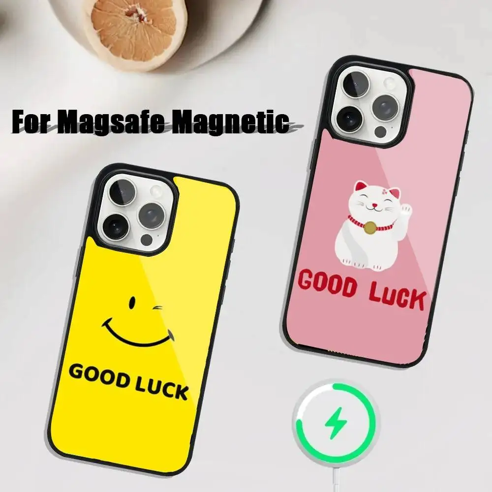 

Good Luck Phone Case For iPhone 16,15,14,13,12,11,Plus,Pro,Max Mini Magsafe Magnetic Wireless Charging