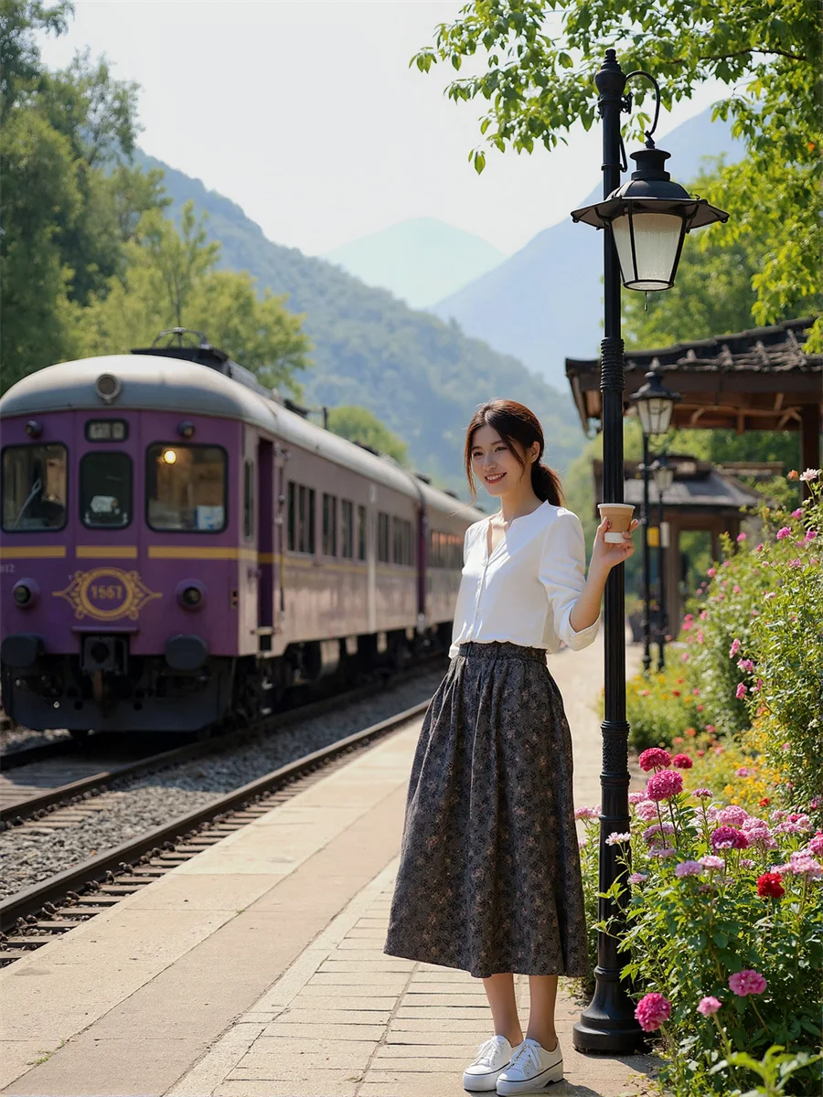 

Юбки трапециевидной формы с цветочным принтом, женские лоскутные плиссированные двухслойные сетчатые эластичные талии, летние уютные расклешенные бархатные юбки для похудения