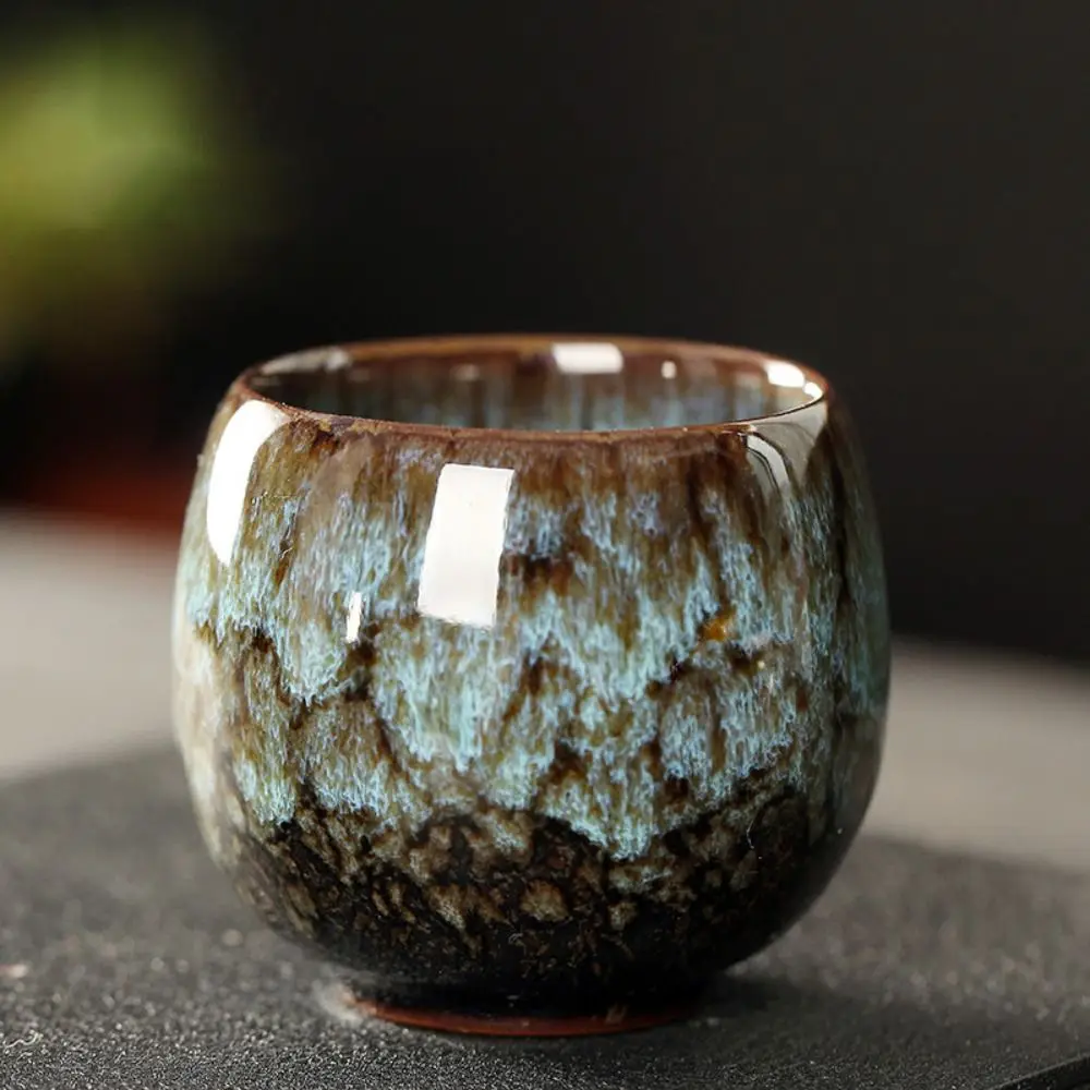 Creative Kung Fu Ceramic Teacup Drinkware Kiln Transformation Water Cup Pottery Japanese Style Tea Bowl