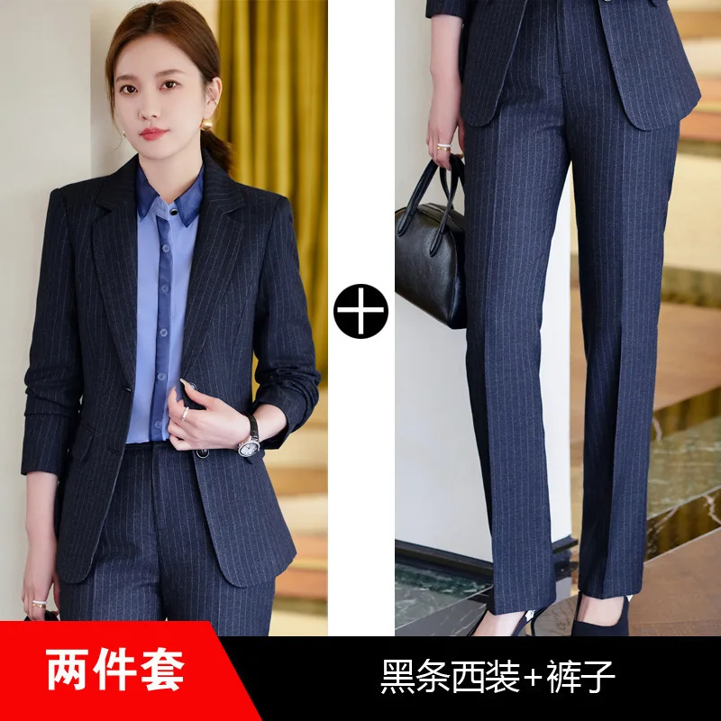 9819Suit Business Business Suit Work Clothes Autumn and Winter New Temperament Interview Formal Wear College Student Work Clothe