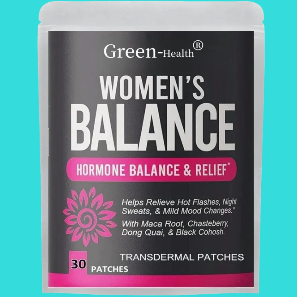 

Hormone Balance Transdermal Patches for Women Menopause Relief, Hormonal Support - 30 Patches One Month Supply