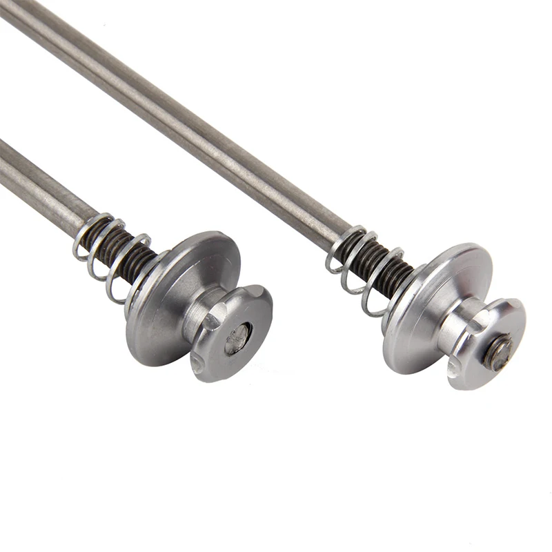 

Y442A-Bicycle Skewers 1 Pair Ultralight Titanium Quick Release Bicycle Hub Skewers for Road Bike,Silver