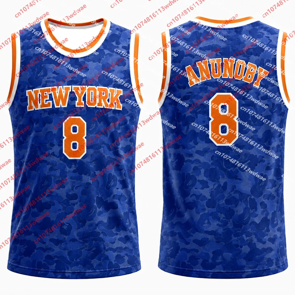 Brunson #11 New York Classics Basketball Jersey Unisex Sleeveless Tank Anunoby 8 Vest For Men Women Basketball Sports Kid Tee