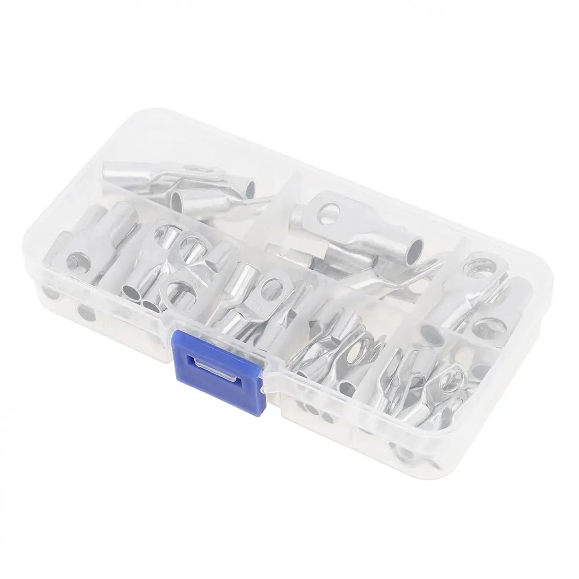 60ชิ้น/ล็อตทองแดง Bolt Hole Cable Lugs ทองแดงจมูกลวดตัวเชื่อมต่อ Crimped บัดกรีเทอร์มินัลชุดสำหรับ Crimped/บัดกรี