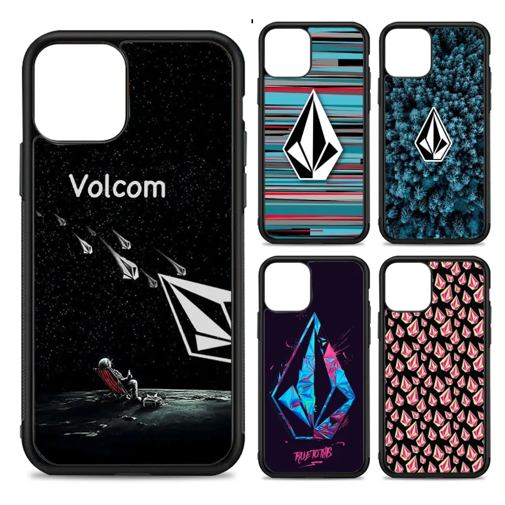 

Luxury V-VOLCOMES Sport Style Phone Case Silicone PC+TPU For For IPhone 11 12 13 14 15 16 Plus Pro Max Cover