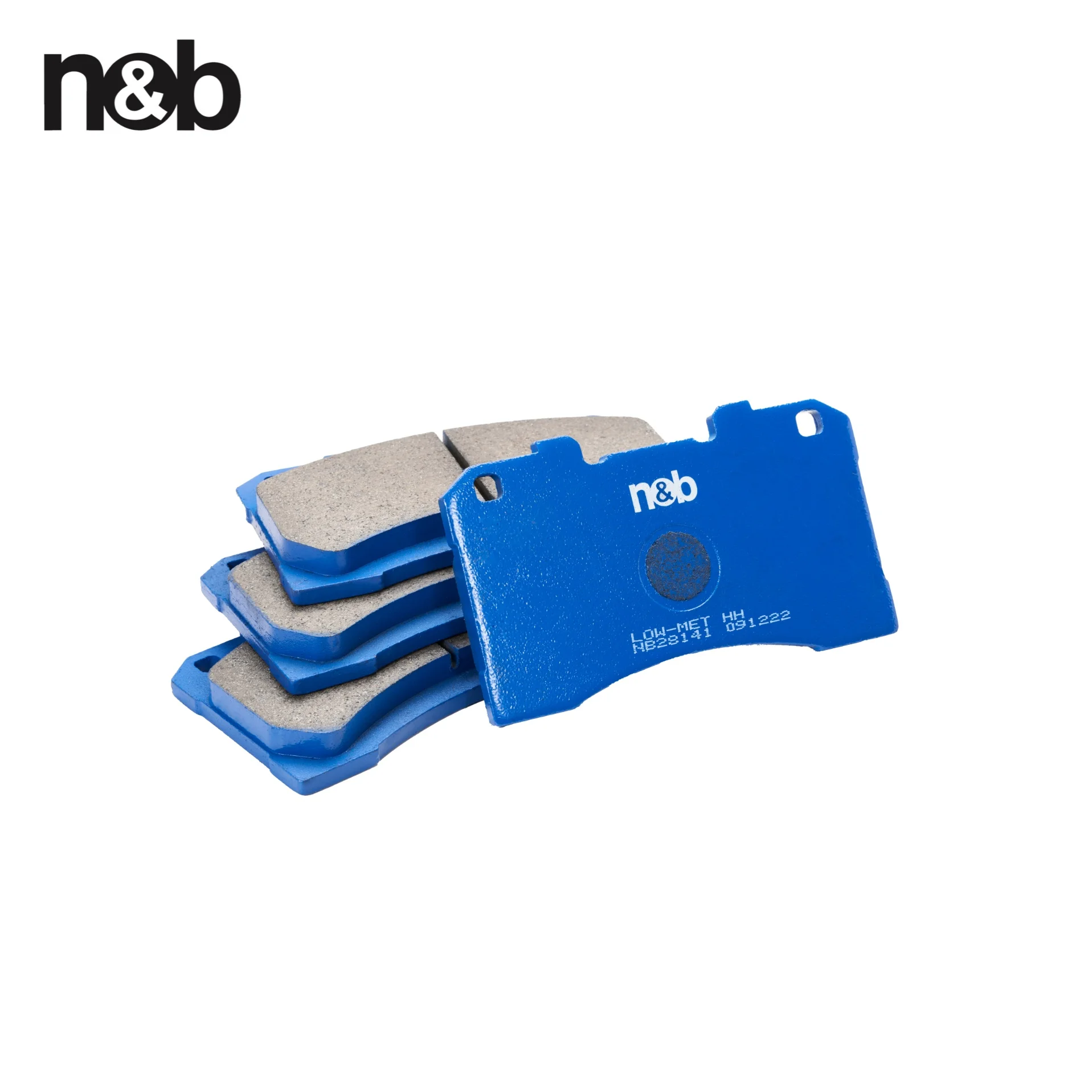 N&B 04465-52370 Front Brake Pads for 2021 GR Yaris 1.6 4WD Low Metallic Track Ceramic NAO Disc for Cars