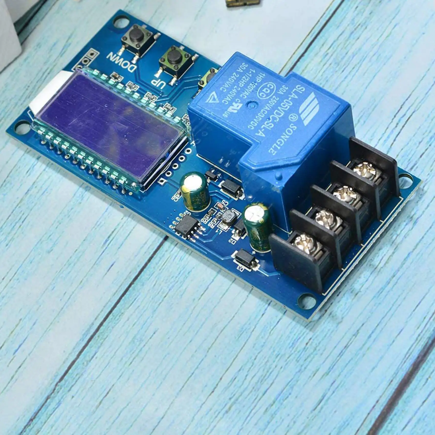ABME 6-60V 30A Lead-Acid Solar Battery Charge Controller Protection Board Charger Time Switch 12V 24V 36V 48V Battery