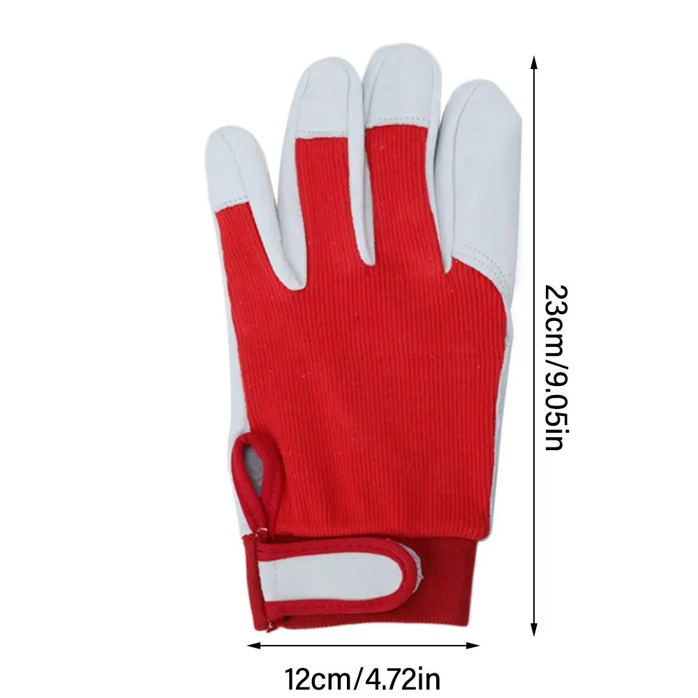 Guantes de soldadura de cuero, herramienta de Color aleatorio, guante protector resistente al desgaste, suministros de soldador, trabajo cómodo, guantes seguros para el lugar de trabajo