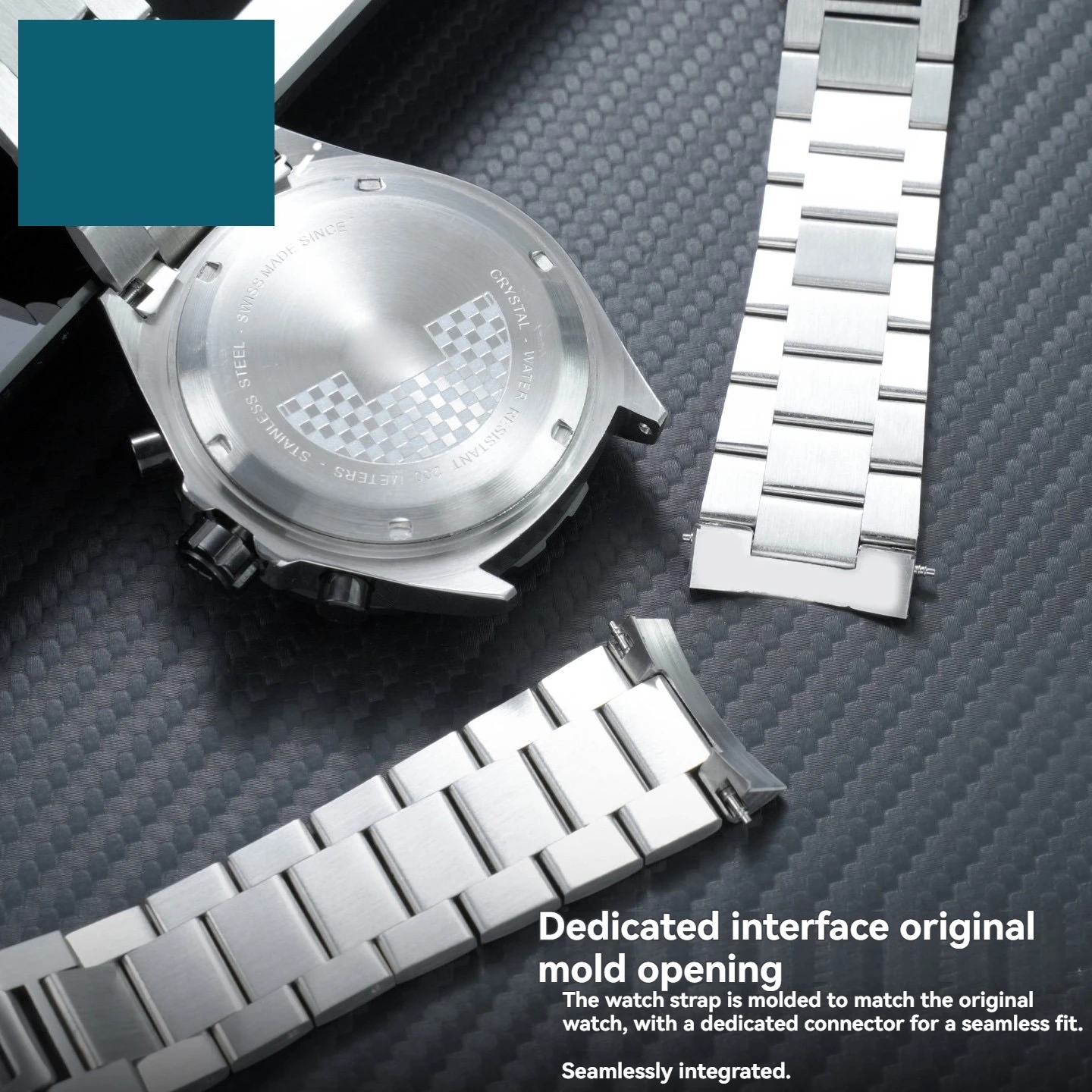 21.5mm Curved End Stainless Steel Watch Band Metal Bracelet for TAG HEUER 43mm Formula 1 WAZ1010 CAZ1011 Series Men's Strap