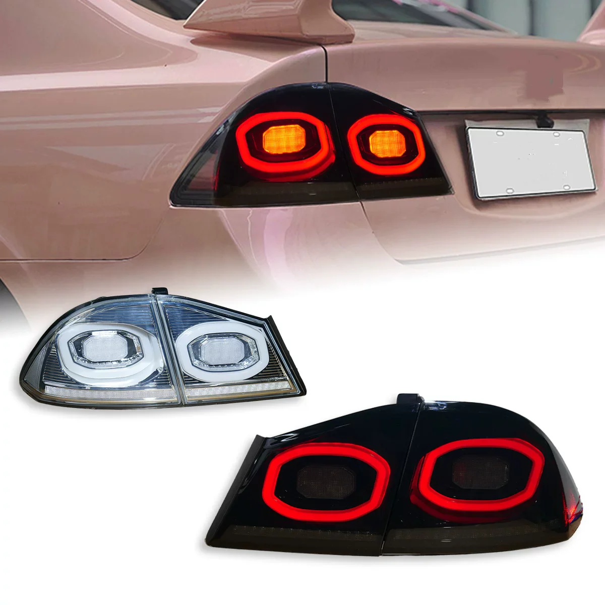 

Светодиодный задний фонарь для Honda Civic FD2 Ciimo 2006-2015, модифицированный задний фонарь, стоп-сигнал, указатель поворота