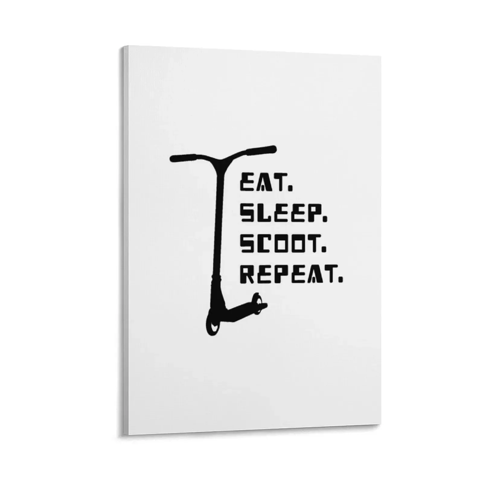 

eat sleep scoot repeat stunt scooter Canvas Painting art mural room decorations for girls painting