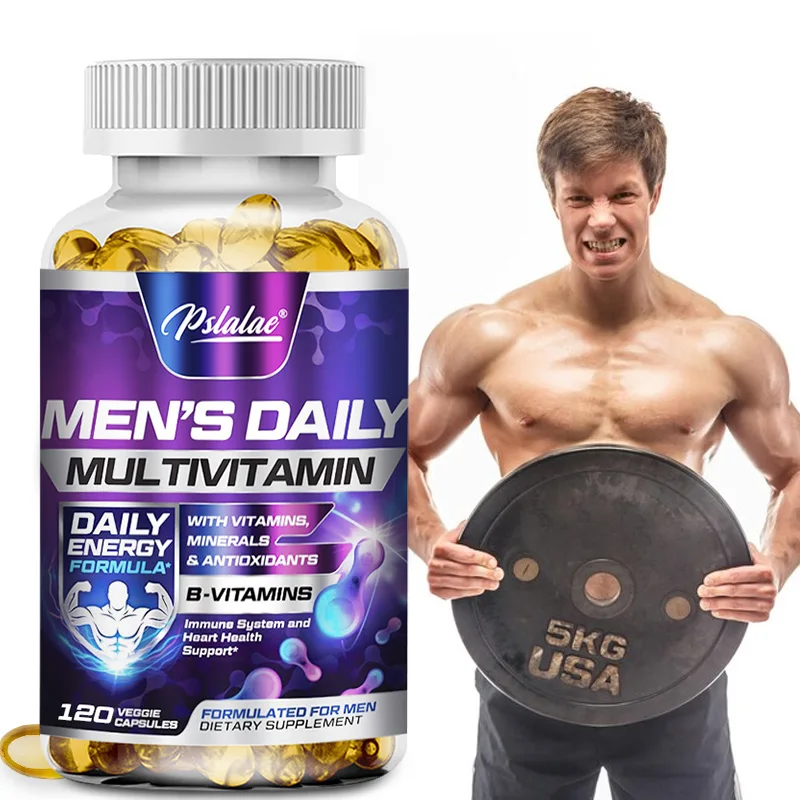Suplemento multivitamínico diario para hombres: apoya la salud cerebral y inmunológica, aumenta la energía, alivia la ansiedad y mejora la resistencia